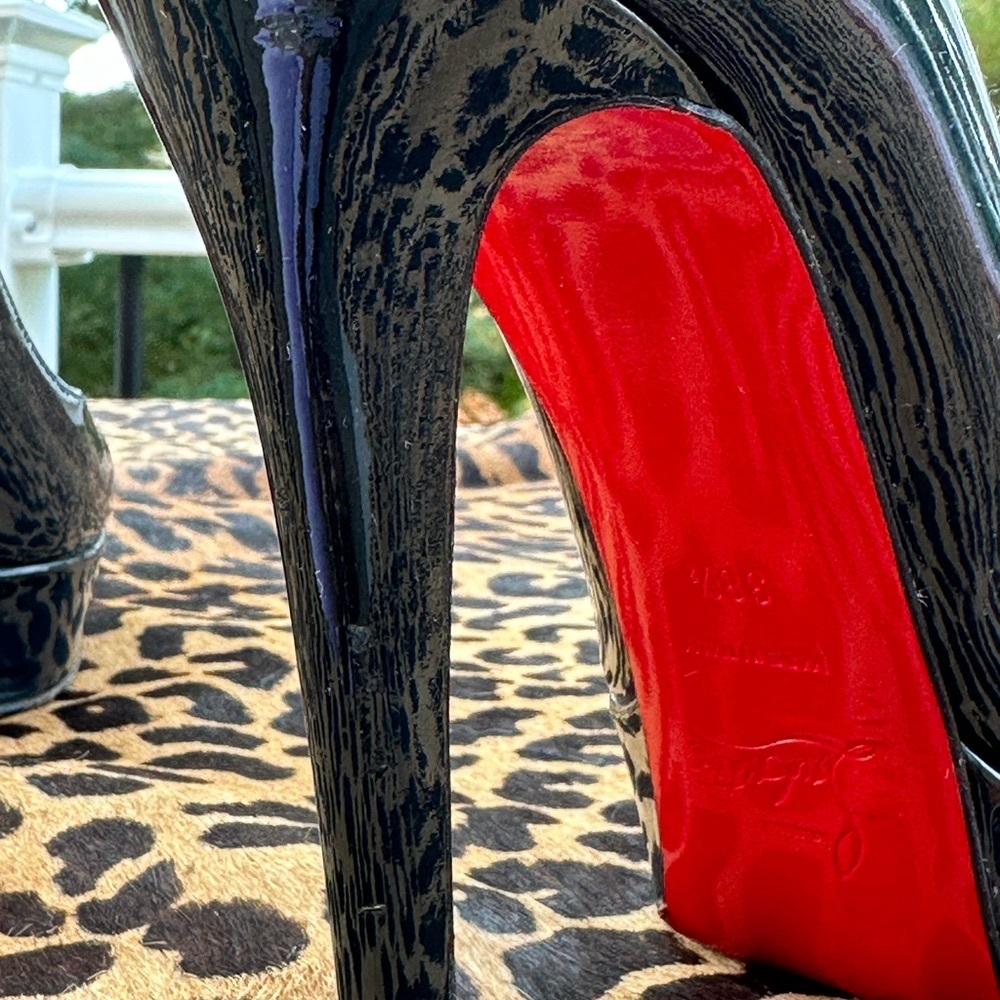 Christian Louboutin BIANCA BLACK HEELS 38.5 - Picture 11 of 13